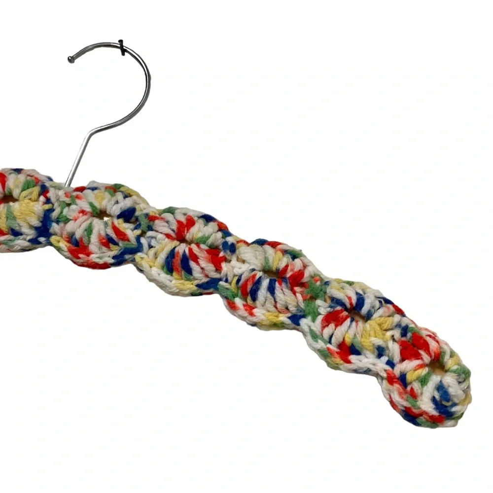 Vintage Colorful Crochet Hanger